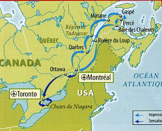 Circuit individuel (Autotour)  au Canada : Sur les rives de St-Laurent