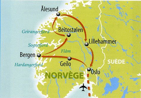 Circuit accompagn en Norvge : Grand Tour des Fjords
