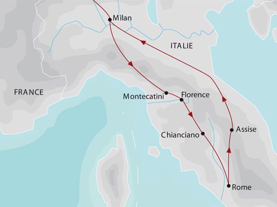 carte italie rome reveillon noel